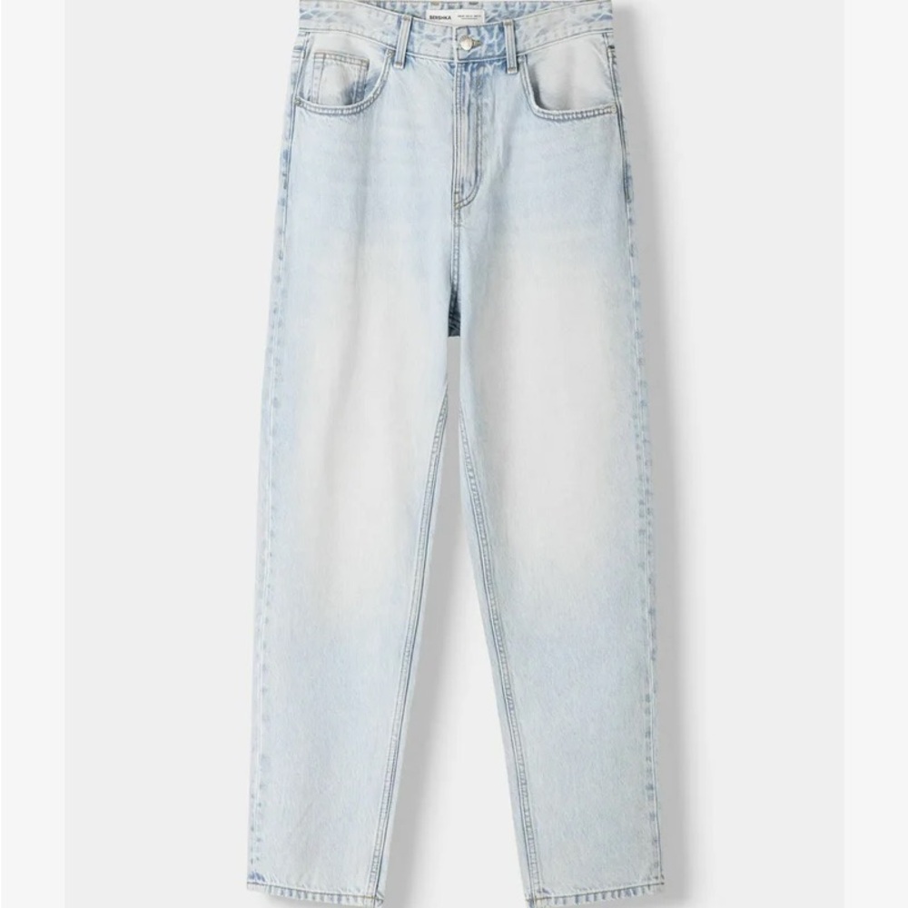 Bershka Sky Blue Denim Pants